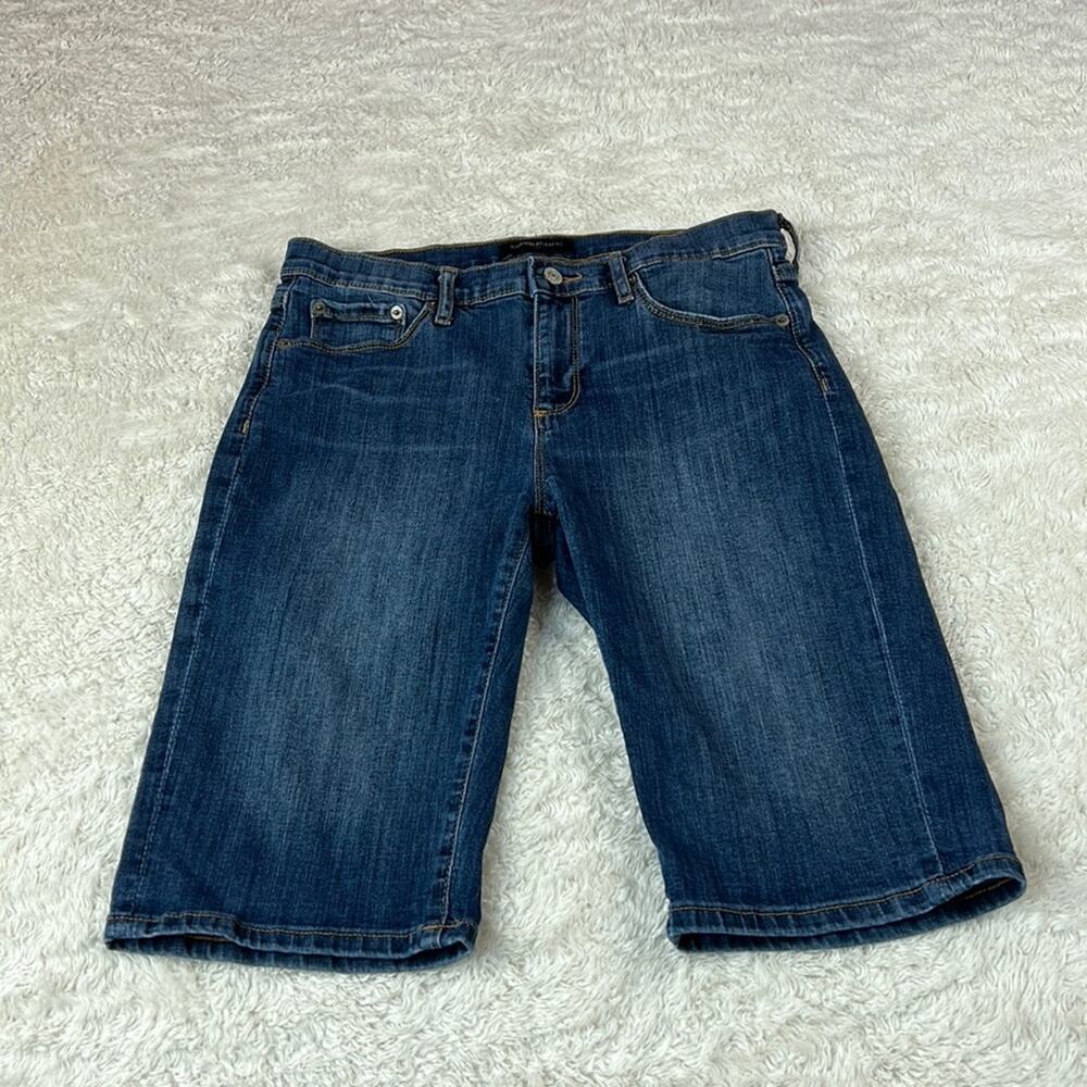 Banana Republic medium wash bermuda jean‎ shorts, size 27 or 4